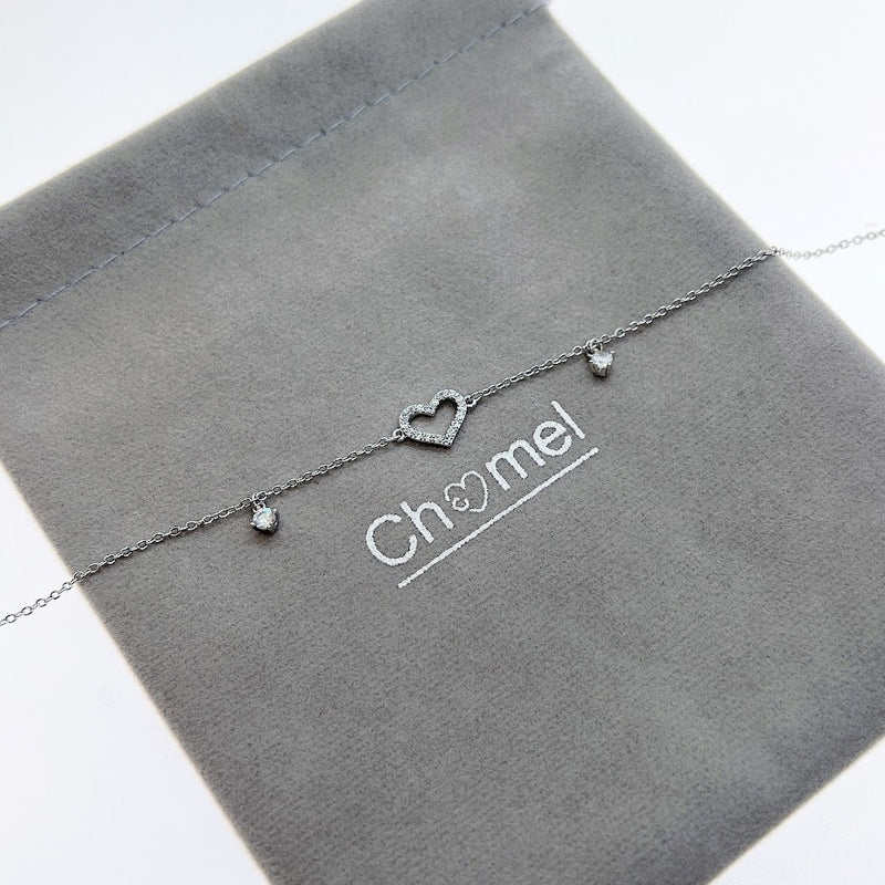 Heart Cubic Zirconia Bracelet - CHOMEL