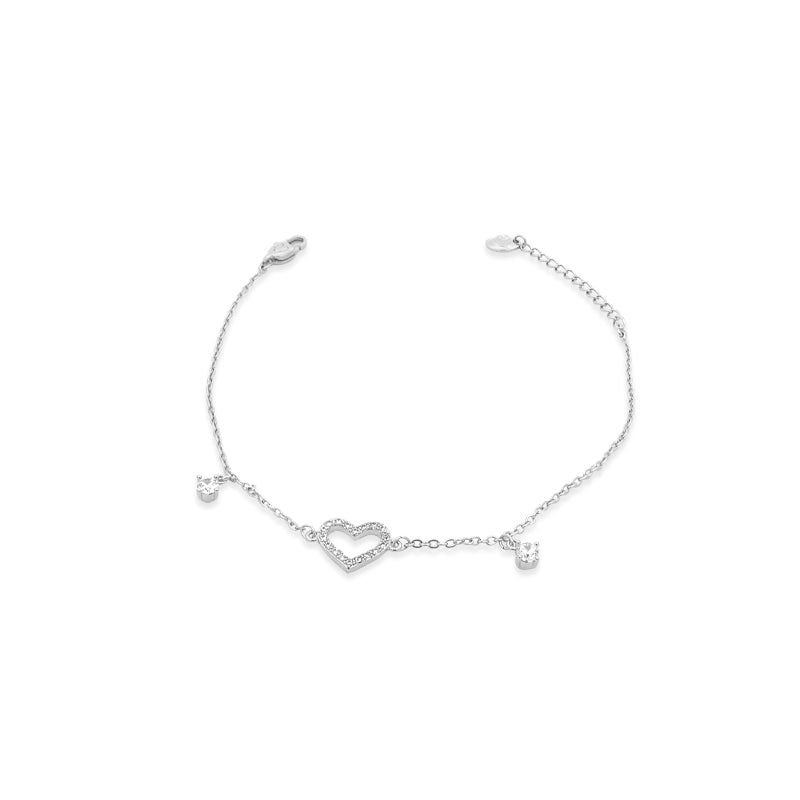 Heart Cubic Zirconia Bracelet - CHOMEL