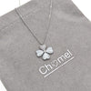 Clover Leaf Simulated Moonstone Necklace - CHOMEL