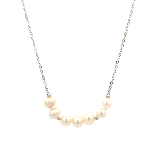 Freshwater Pearl Necklace On Chain