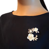 Flower Mother Of Pearl & Freshwater Pearl Brooch