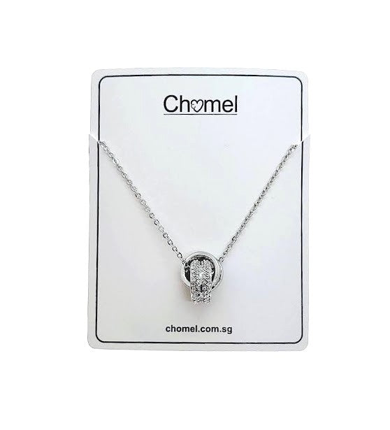 Interlocking Cubic Zirconia Necklace - CHOMEL