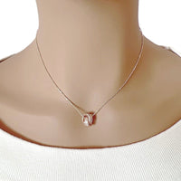 Interlocking  Cubic Zirconia Necklace - CHOMEL