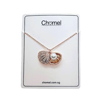 Shell Cubic Zirconia Necklace - CHOMEL