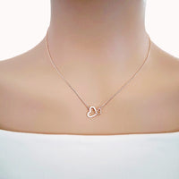 Heart Cubic Zirconia Necklace - CHOMEL