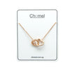 Heart Interlocking Cubic Zirconia Necklace - CHOMEL