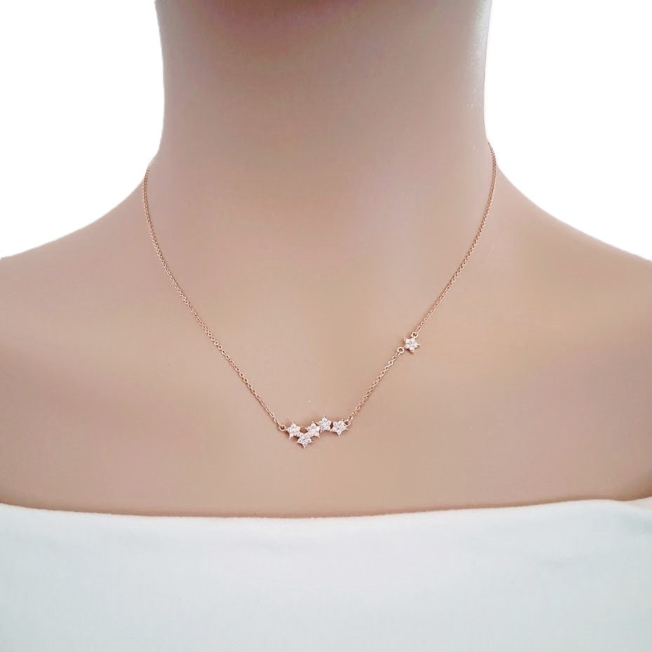 Star Cubic Zirconia Necklace - CHOMEL