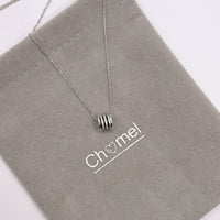 Tunnel Cubic Zirconia Necklace - CHOMEL