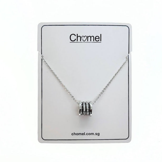 Tunnel Cubic Zirconia Necklace - CHOMEL