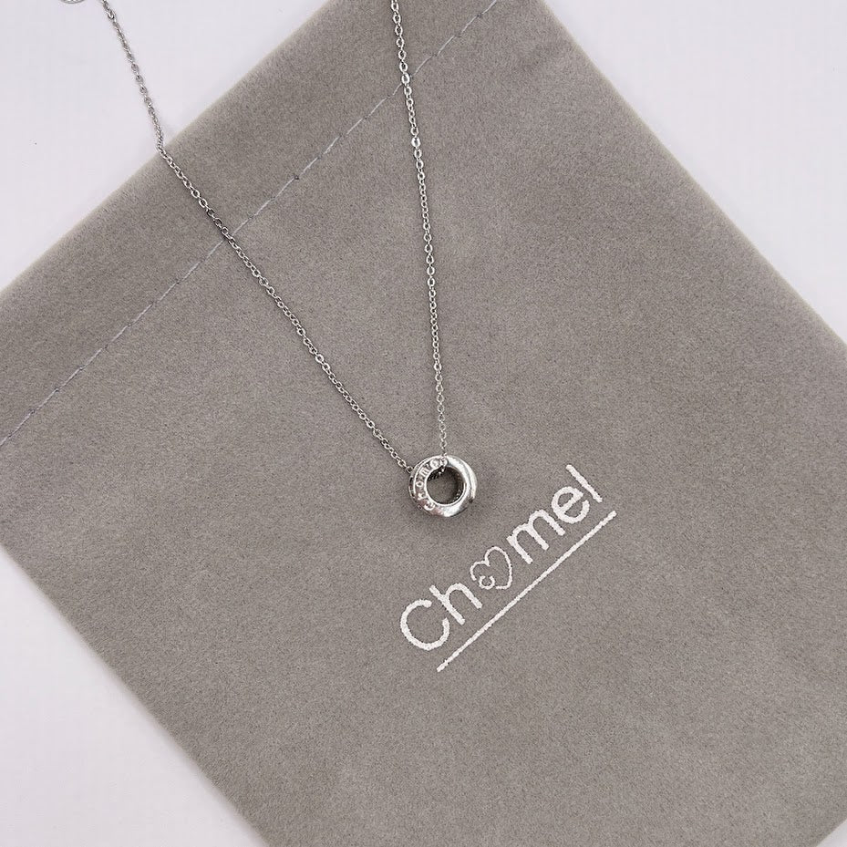 Tunnel Cubic Zirconia Necklace - CHOMEL