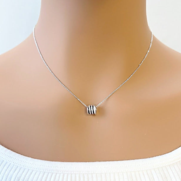 Tunnel Cubic Zirconia Necklace - CHOMEL