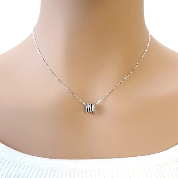 Tunnel Cubic Zirconia Necklace - CHOMEL