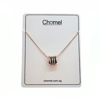Tunnel Cubic Zirconia Necklace - CHOMEL