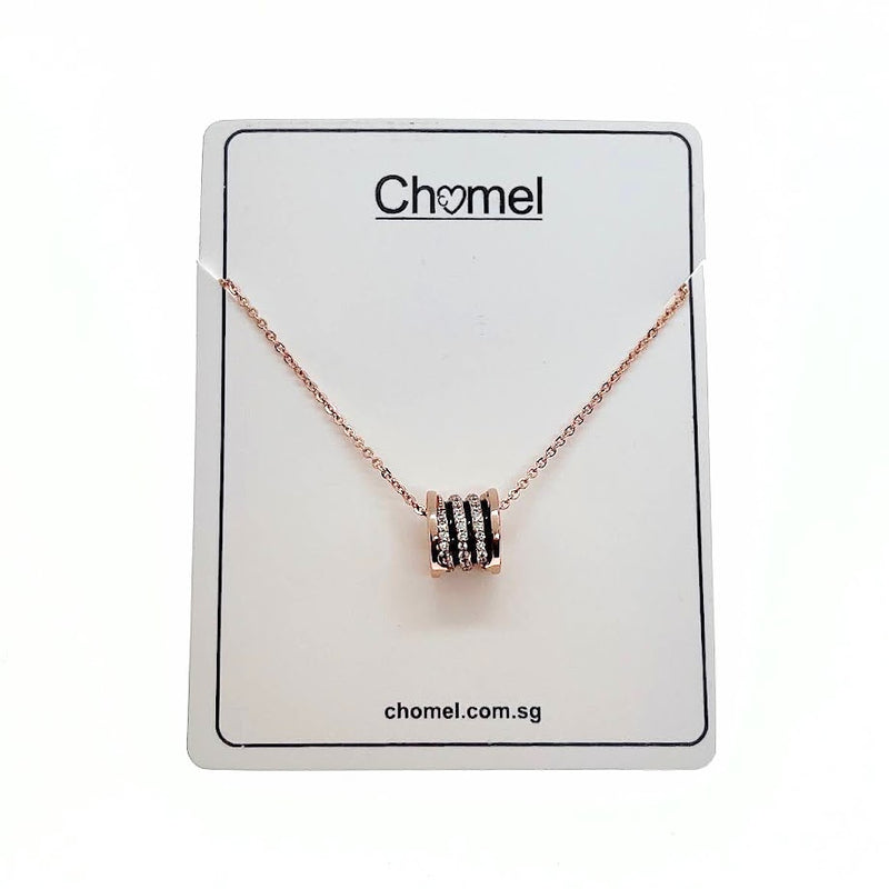 Tunnel Cubic Zirconia Necklace - CHOMEL