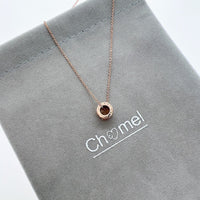 Tunnel Cubic Zirconia Necklace - CHOMEL