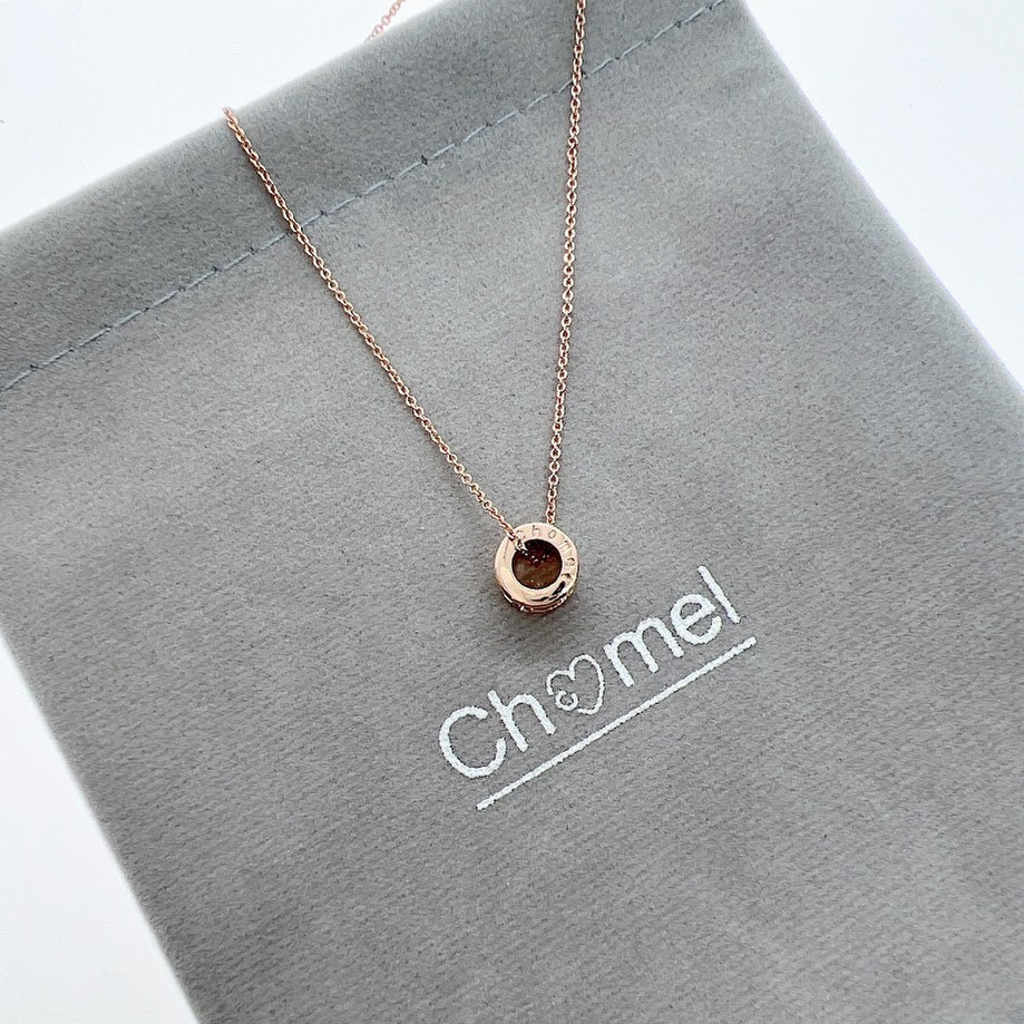 Tunnel Cubic Zirconia Necklace - CHOMEL