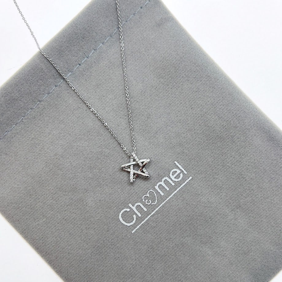 Star Cubic Zirconia Pendant Necklace - CHOMEL