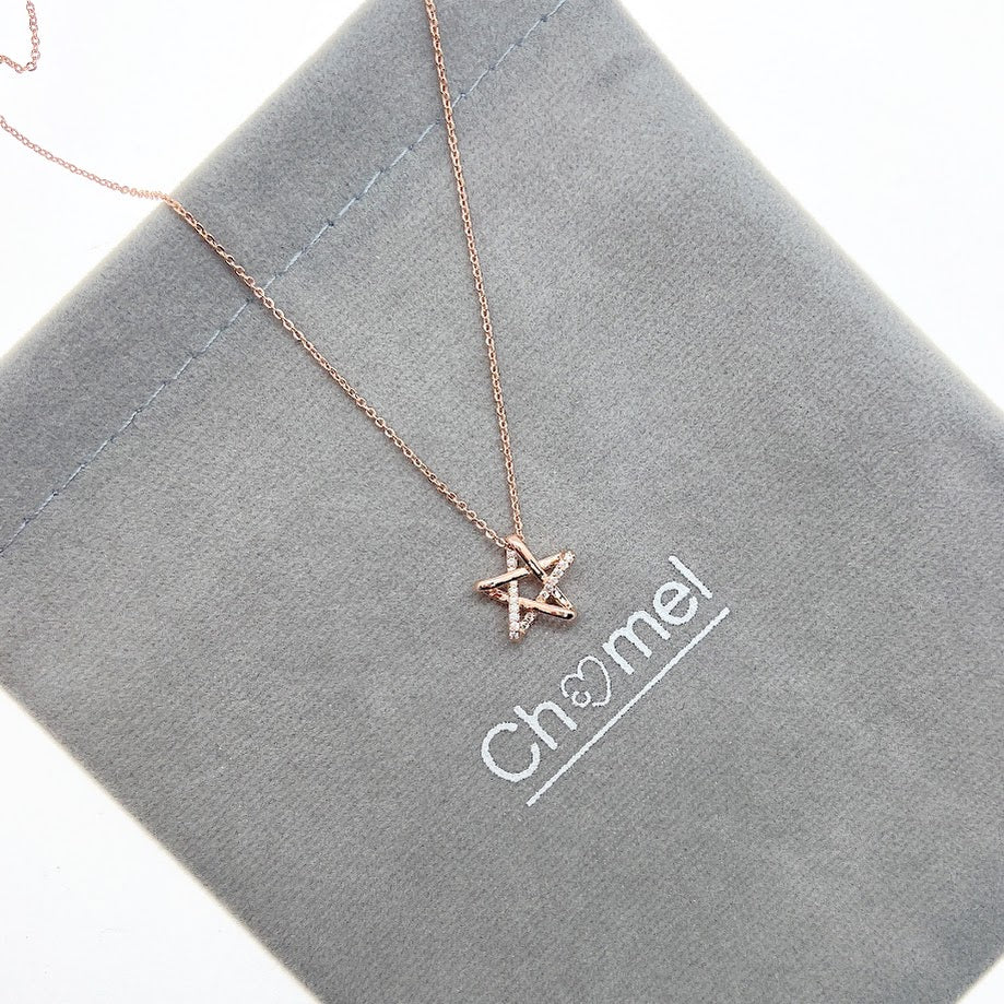 Star Cubic Zirconia Pendant Necklace - CHOMEL