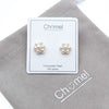 CHOMEL Freshwater Pearl Gold Stud Earring
