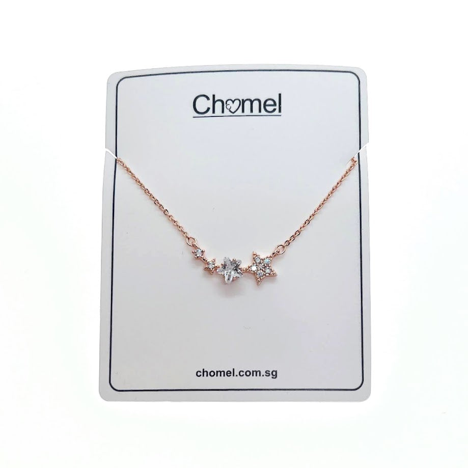 Star Cubic Zirconia  Necklace - CHOMEL