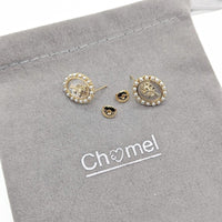 Mother of Pearl Gold Earrings - CHOMEL