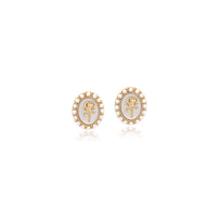 Mother of Pearl Gold Earrings - CHOMEL
