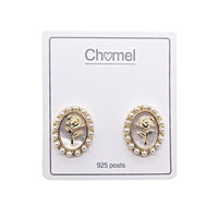 Mother of Pearl Gold Earrings - CHOMEL