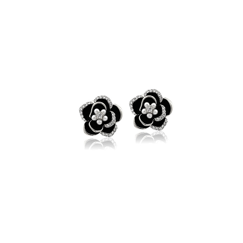 Flower Pearl Earrings - CHOMEL