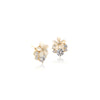 Flower Simulated Moonstone Earrings - CHOMEL