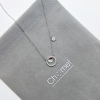 Round Cubic Zirconia Necklace - CHOMEL