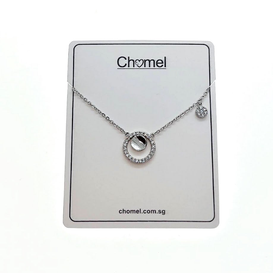 Round Cubic Zirconia Necklace - CHOMEL