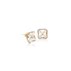 Flower Simulated Moonstone Earrings - CHOMEL