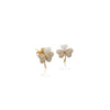 Clover Hearts Simulated Moonstone Earrings - CHOMEL