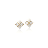 Simulated Moonstone Earrings - CHOMEL