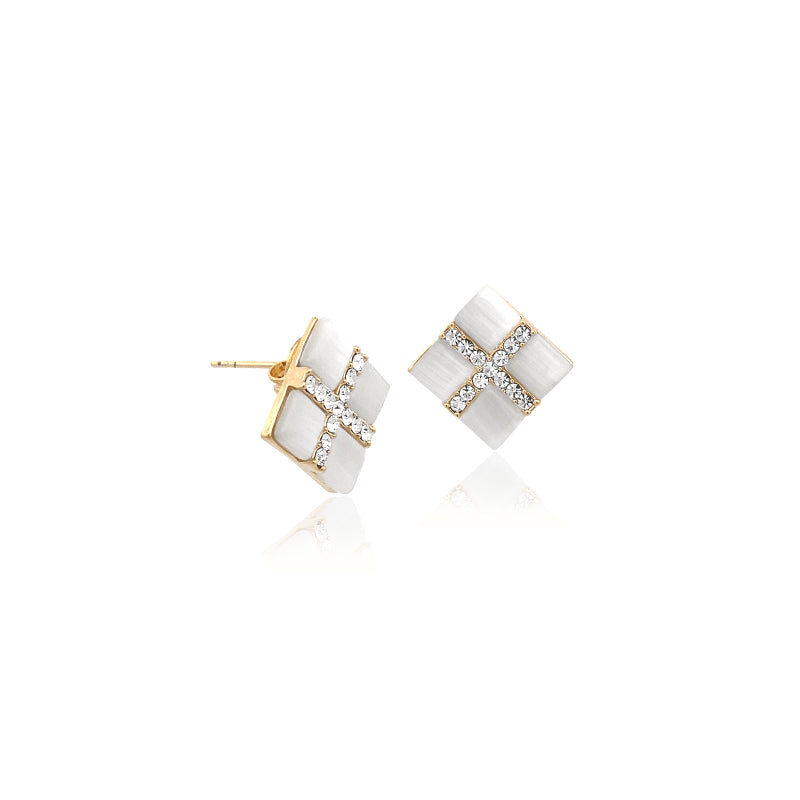 Simulated Moonstone Earrings - CHOMEL