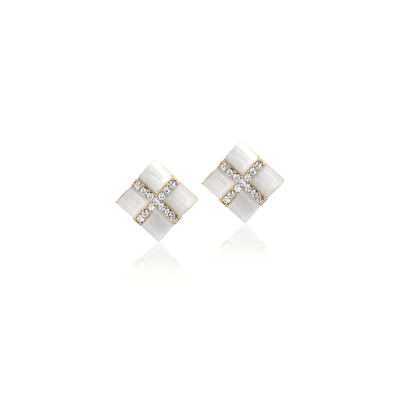 Simulated Moonstone Earrings - CHOMEL