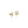 Leaf Clover Simulated Moonstone Earrings - CHOMEL