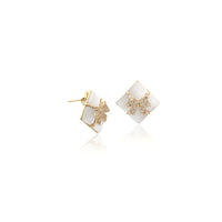 Simulated Moonstone Earrings - CHOMEL