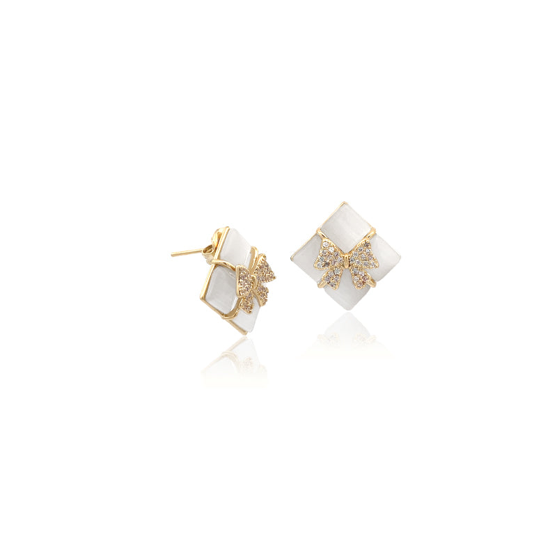 Simulated Moonstone Earrings - CHOMEL