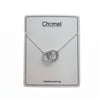 Interlocking Circle Cubic Zirconia Necklace - CHOMEL