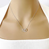 Interlocking Circle Cubic Zirconia Necklace - CHOMEL