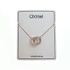 Interlocking Circle Cubic Zirconia Necklace - CHOMEL