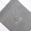 Round Cubic Zirconia Pendant - CHOMEL