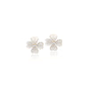 Clover Heart Simulated Moonstone Earrings - CHOMEL