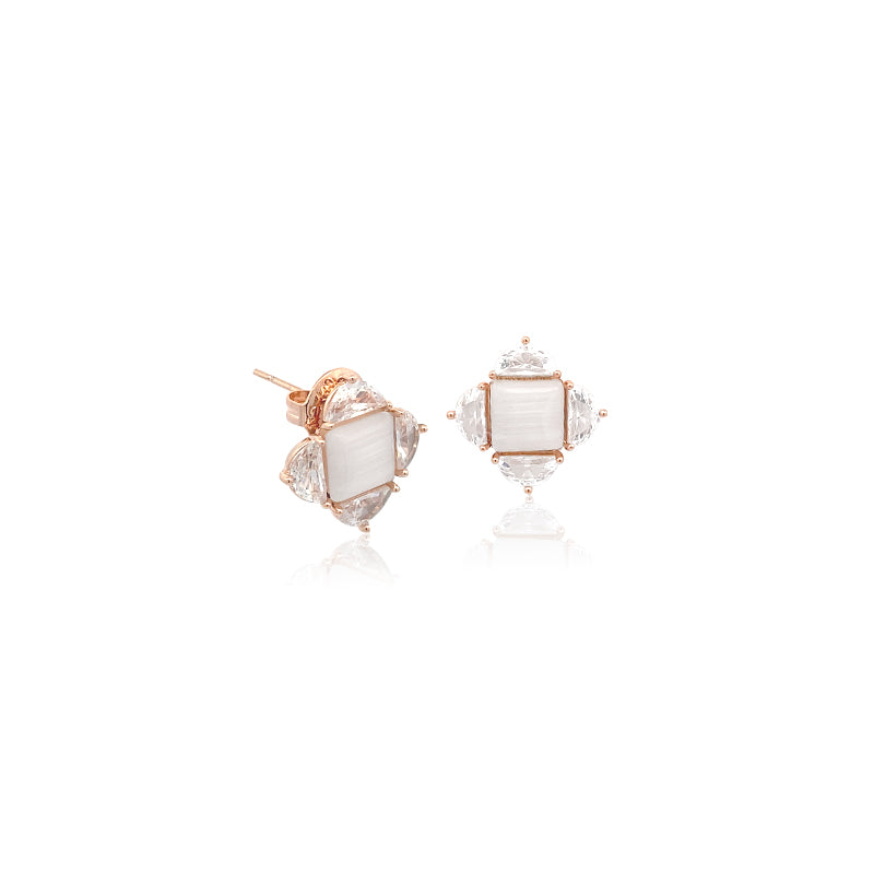 Simulated Moonstone Earrings - CHOMEL