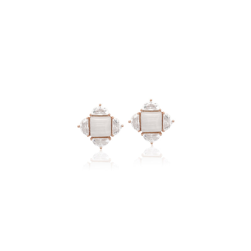 Simulated Moonstone Earrings - CHOMEL