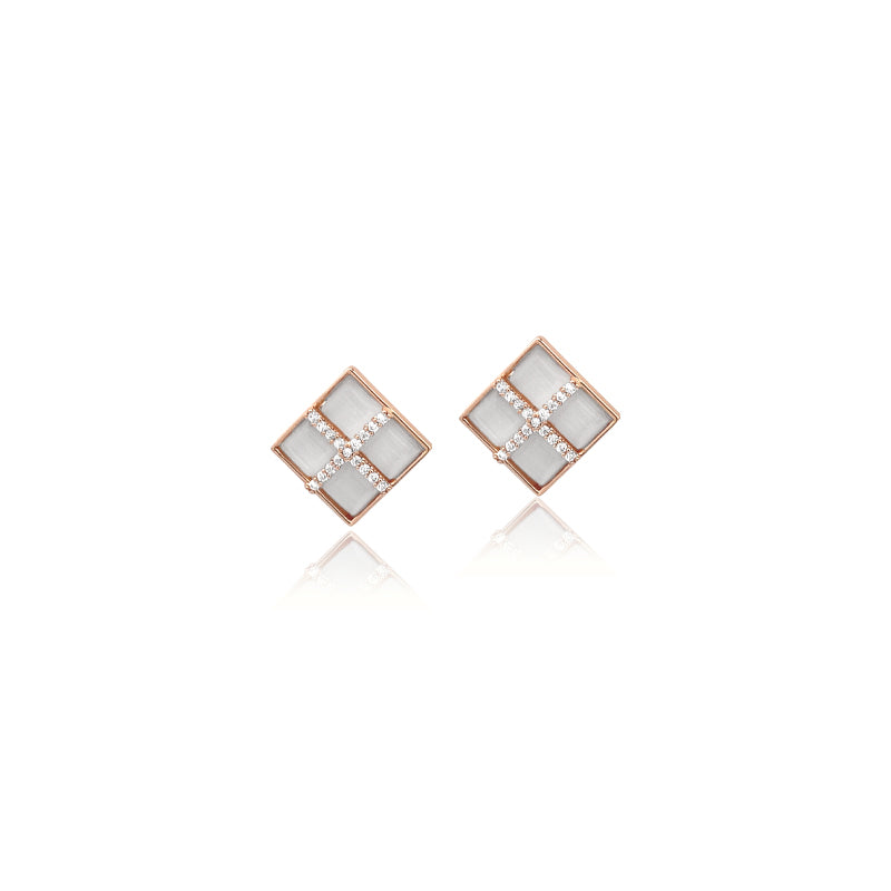 Simulated Moonstone Earrings - CHOMEL