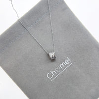 Tunnel Cubic Zirconia Necklace - CHOMEL