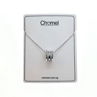 Tunnel Cubic Zirconia Necklace - CHOMEL