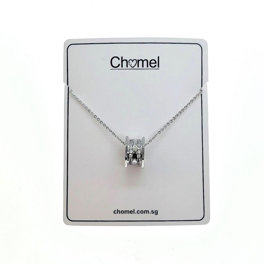 Tunnel Cubic Zirconia Necklace - CHOMEL